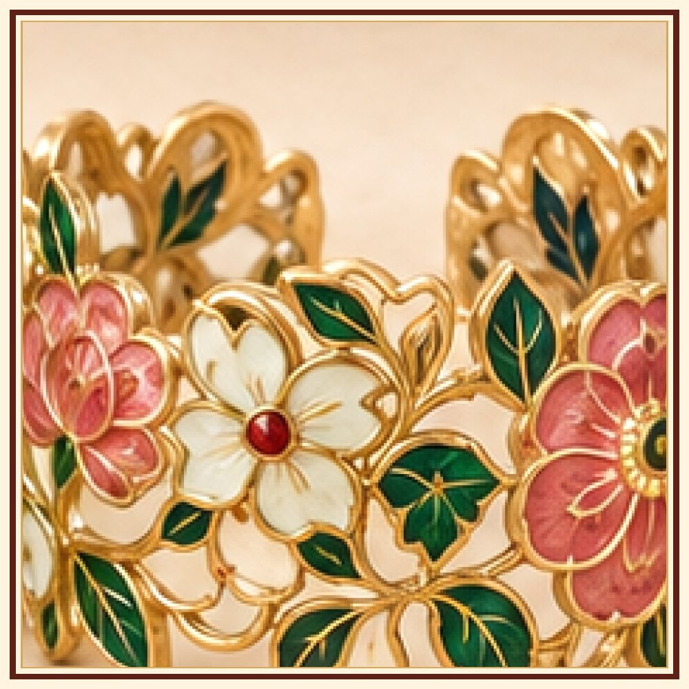 Gaj Yatra Meenakari Kada Heritage Edition