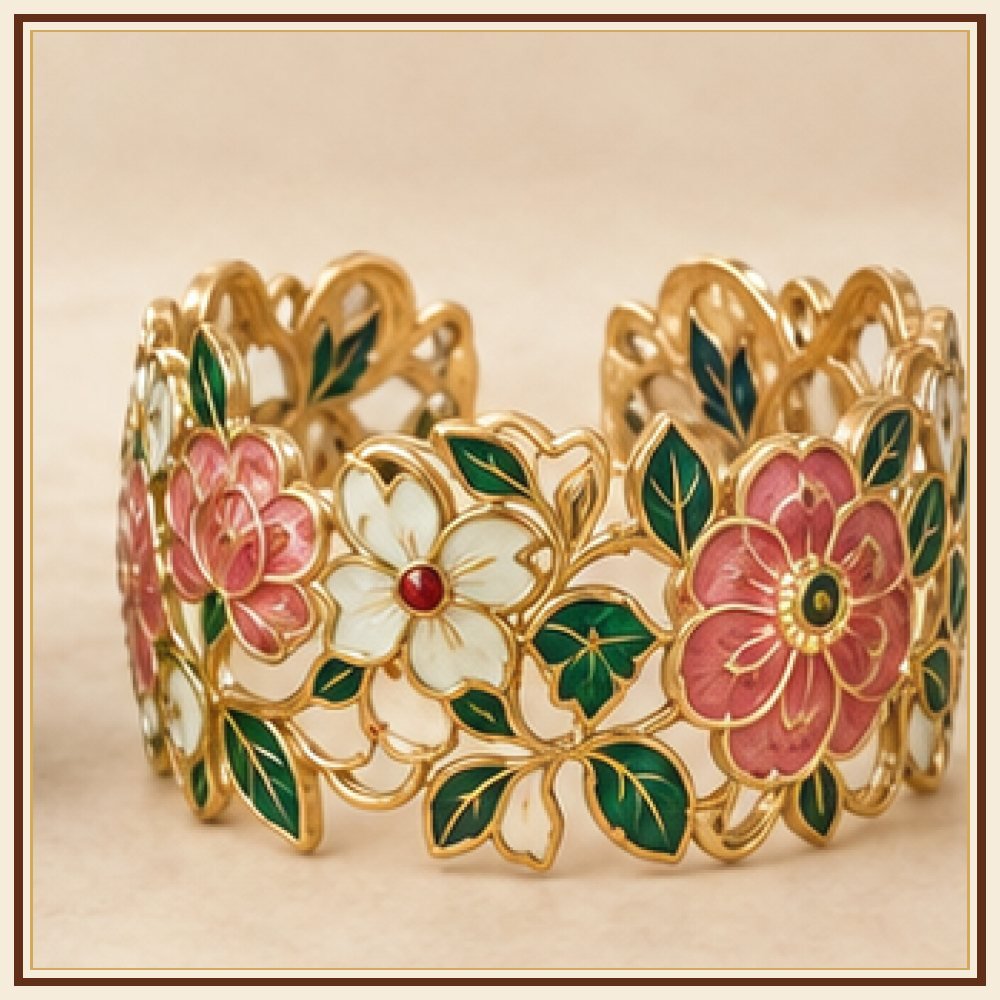 Gaj Yatra Meenakari Kada Heritage Edition