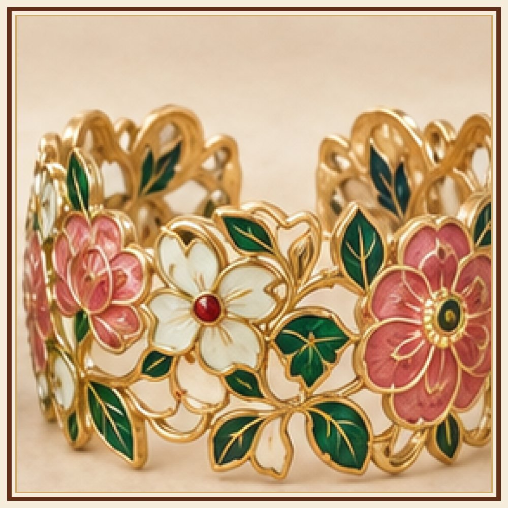 Gaj Yatra Meenakari Kada Heritage Edition