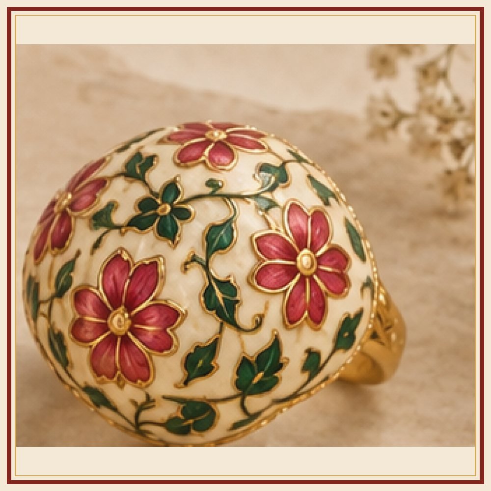 Gaj Yatra Meenakari Ring Heritage Edition