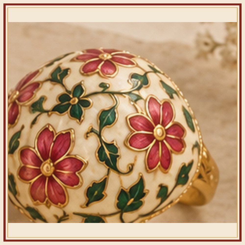 Gaj Yatra Meenakari Ring Heritage Edition