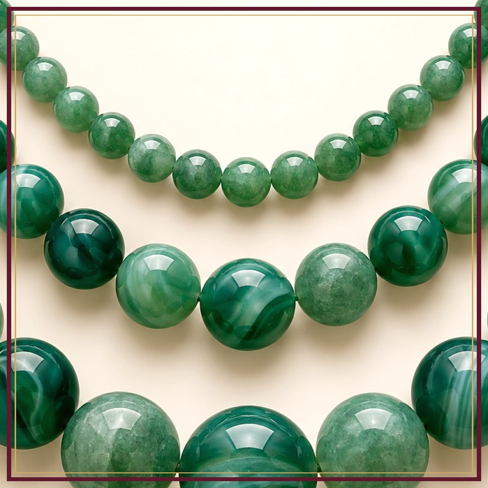 Green Onyx Bead String – 10 mm