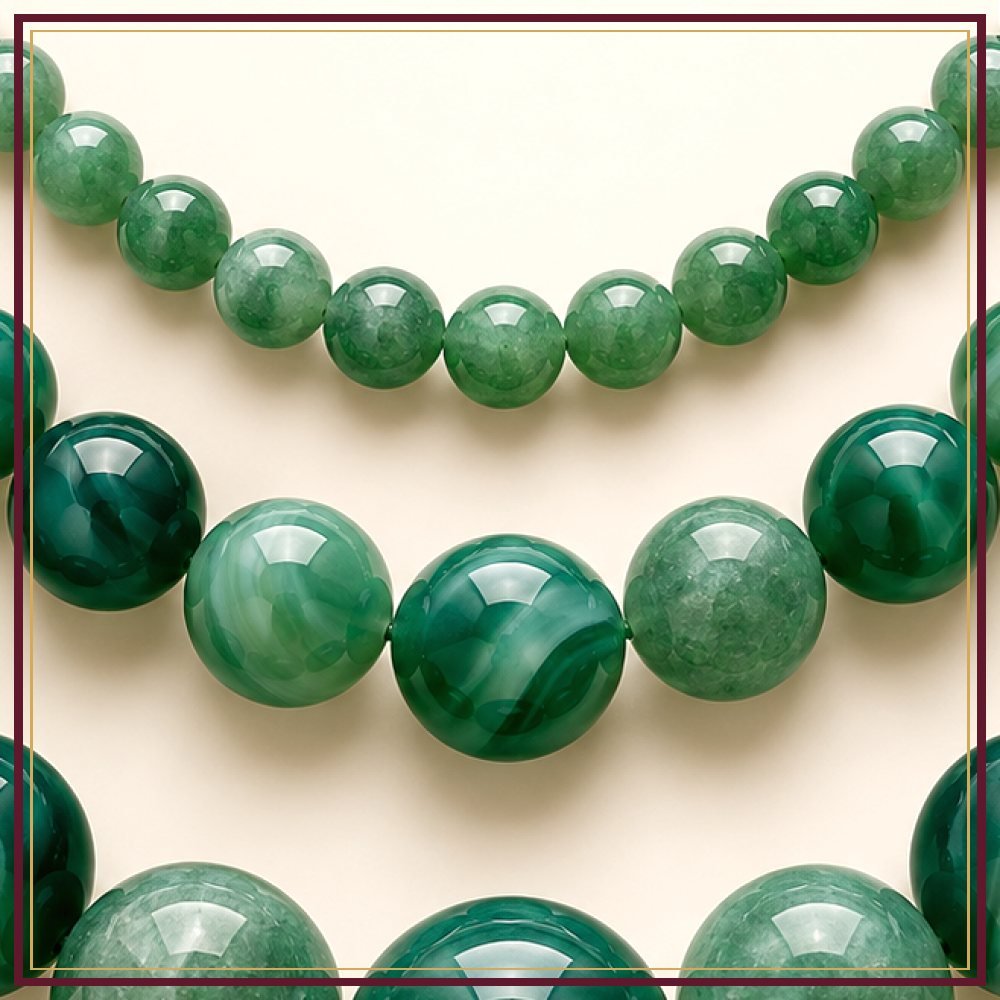 Green Onyx Bead String – 10 mm