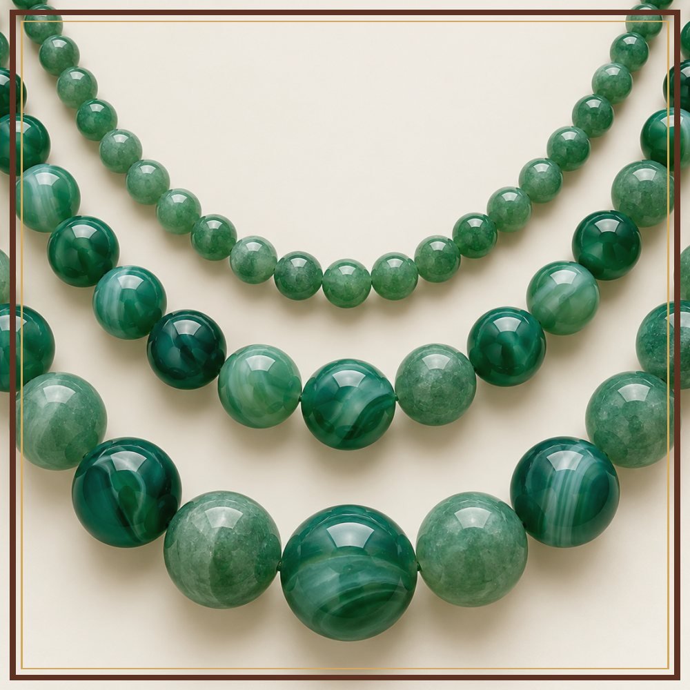 Green Onyx Bead String – 4 mm