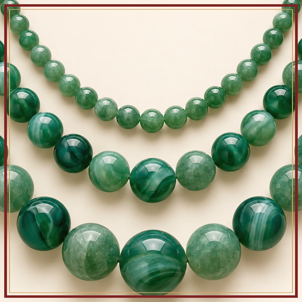 Green Onyx Bead String – 8 mm