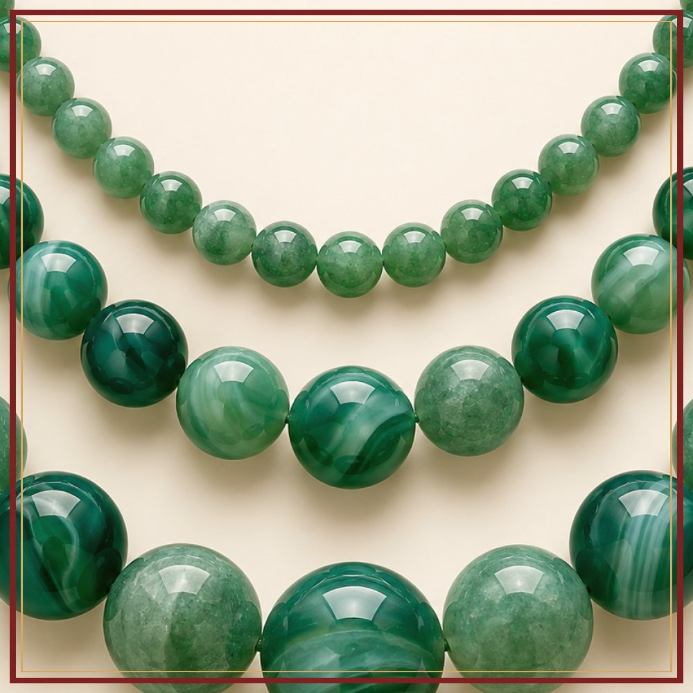 Green Onyx Bead String – 8 mm