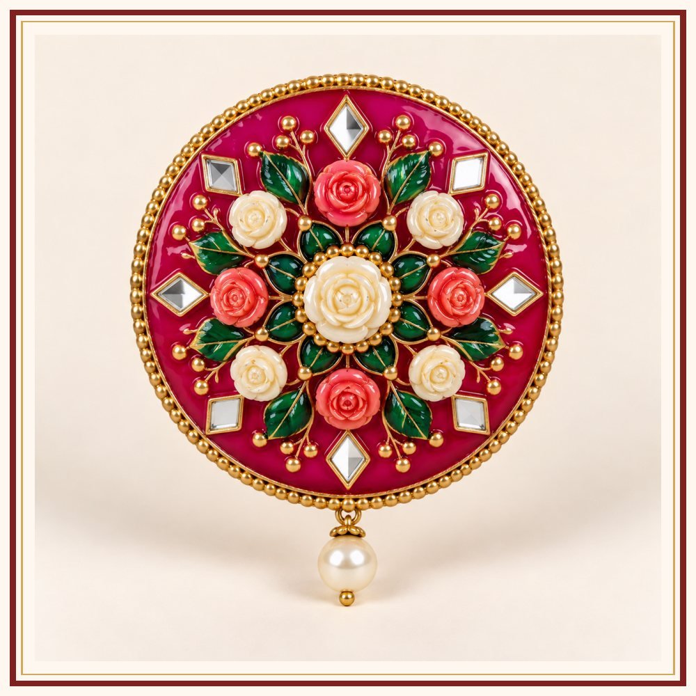 Gulab Vatika Lac-Style Ornament Heritage Edition