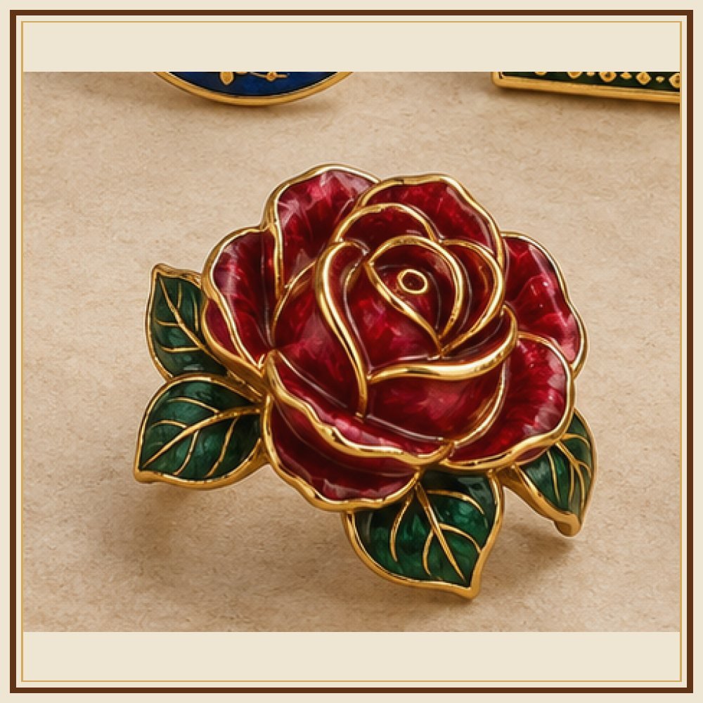 Gulab Vatika Meenakari Ring Heritage Edition