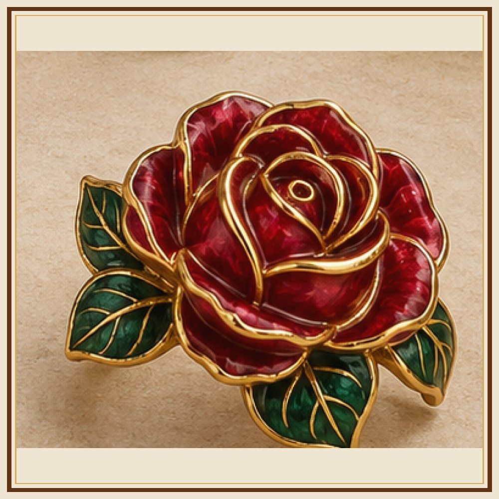 Gulab Vatika Meenakari Ring Heritage Edition