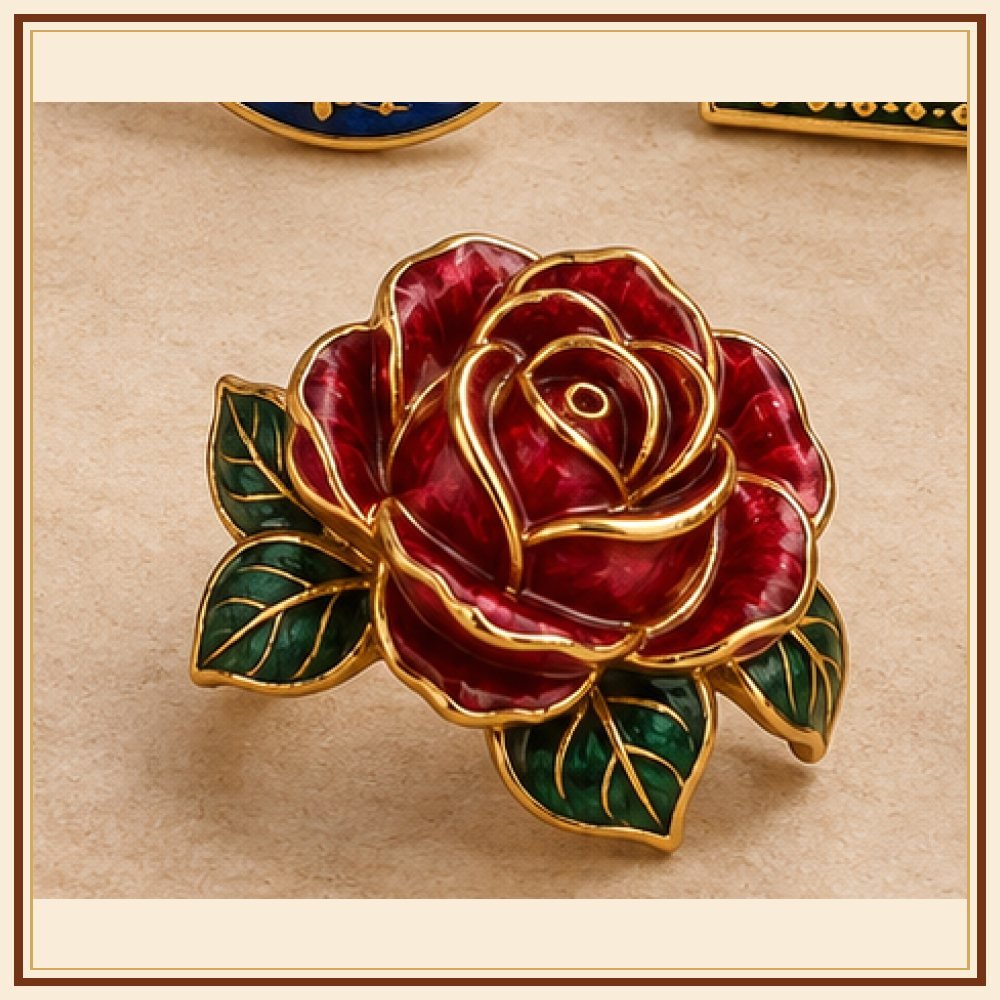 Gulab Vatika Meenakari Ring Heritage Edition