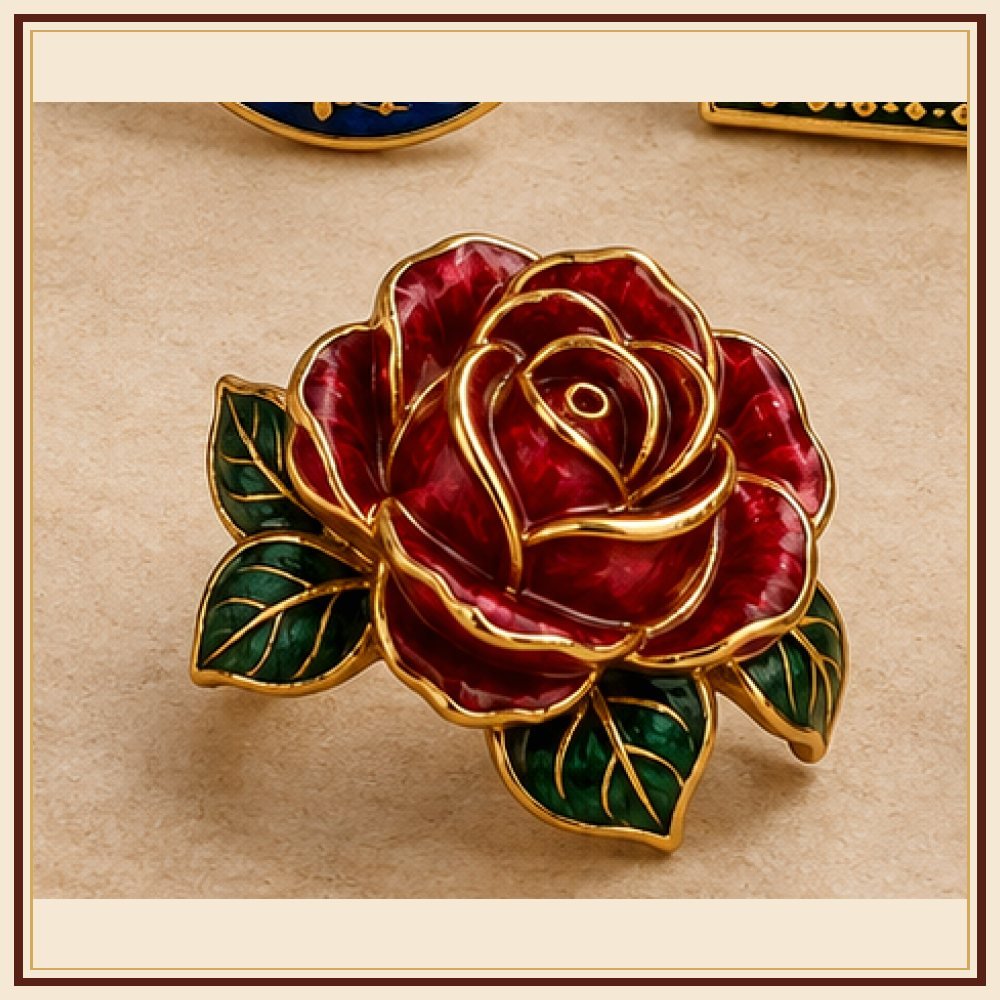 Gulab Vatika Meenakari Ring Heritage Edition