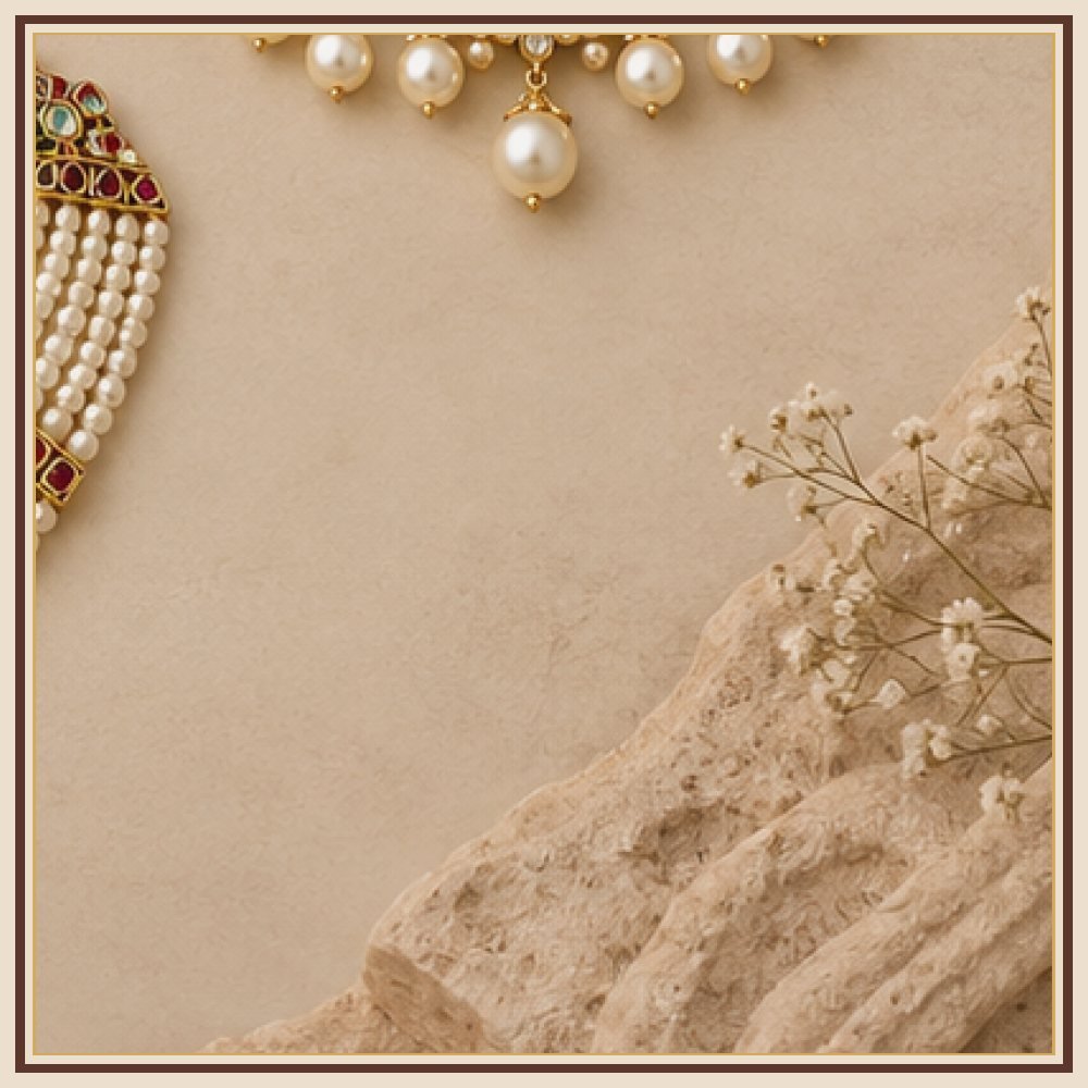 Gulab Vatika Moti-Style Necklace Heritage Edition