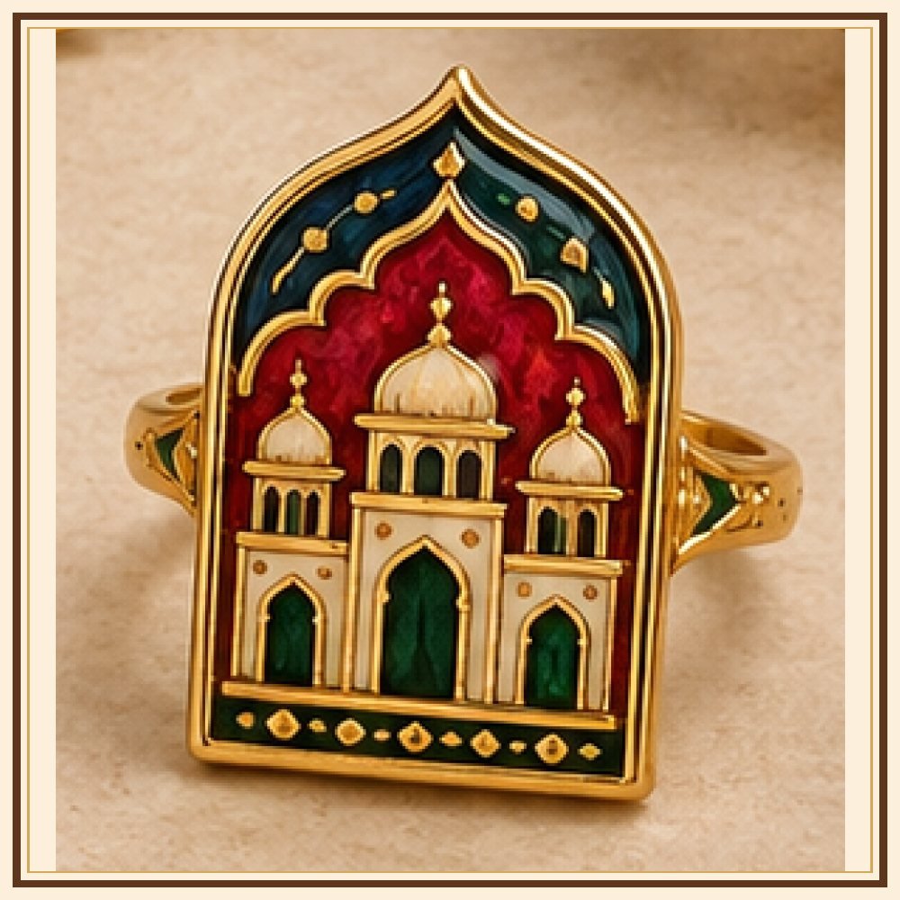 Jharokha Meenakari Ring Heritage Edition