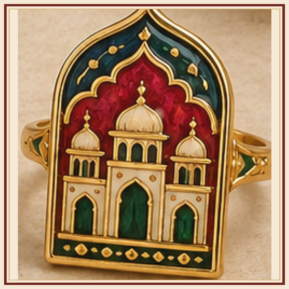 Jharokha Meenakari Ring Heritage Edition