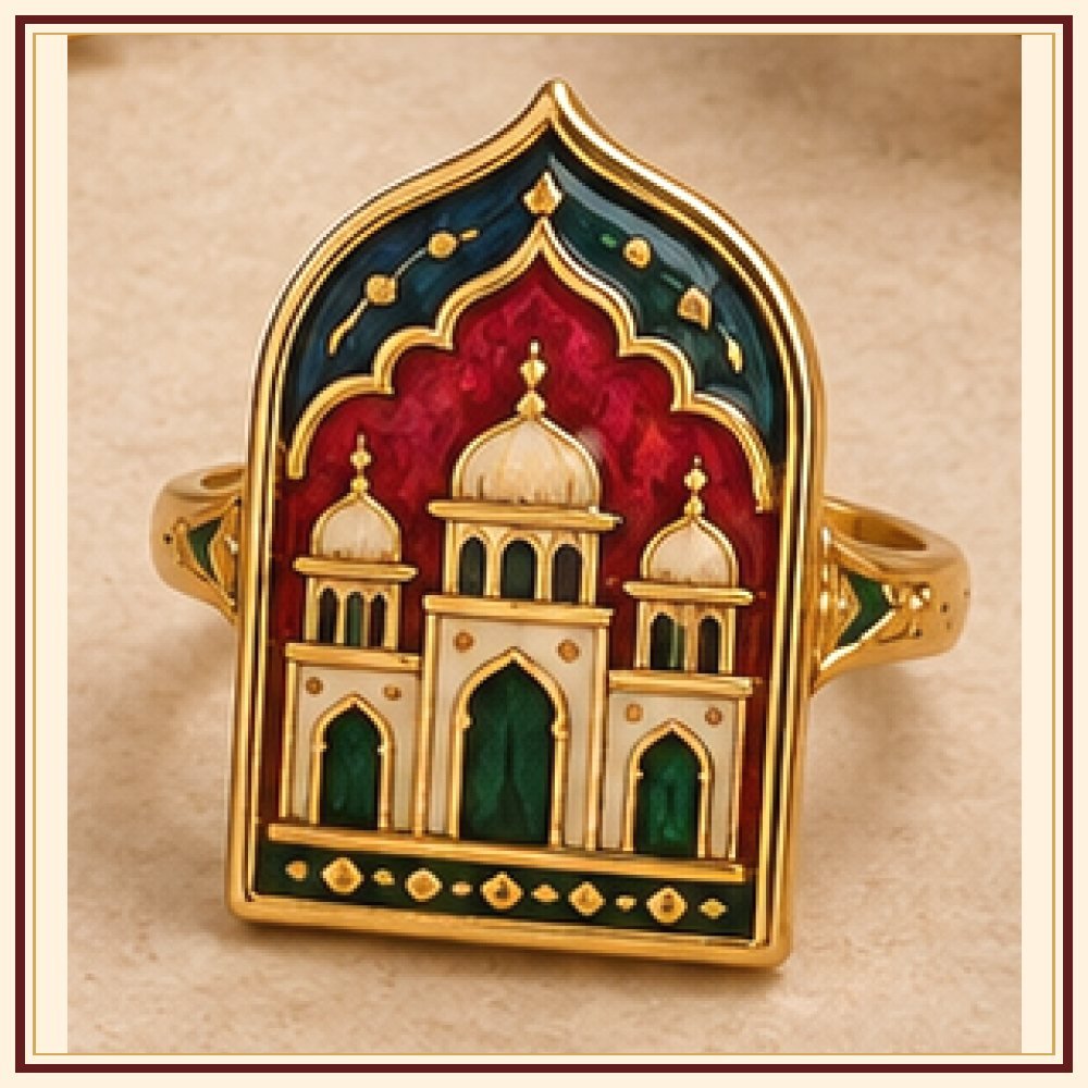 Jharokha Meenakari Ring Heritage Edition