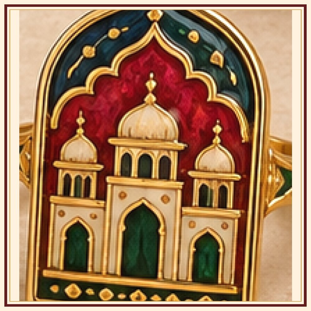 Jharokha Meenakari Ring Heritage Edition