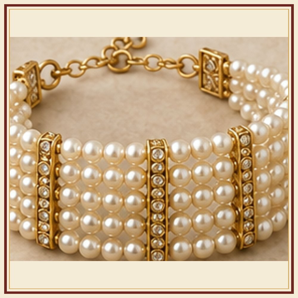 Jharokha Moti-Style Bracelet Heritage Edition