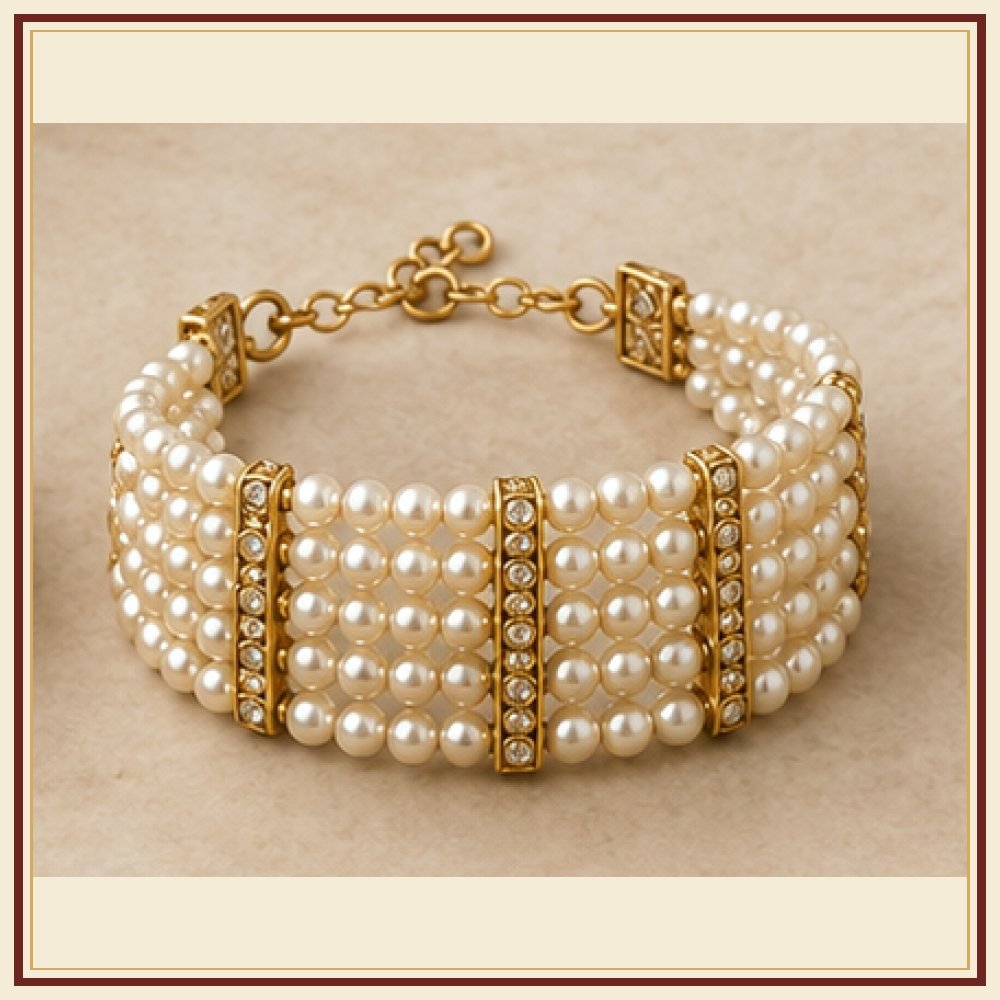 Jharokha Moti-Style Bracelet Heritage Edition