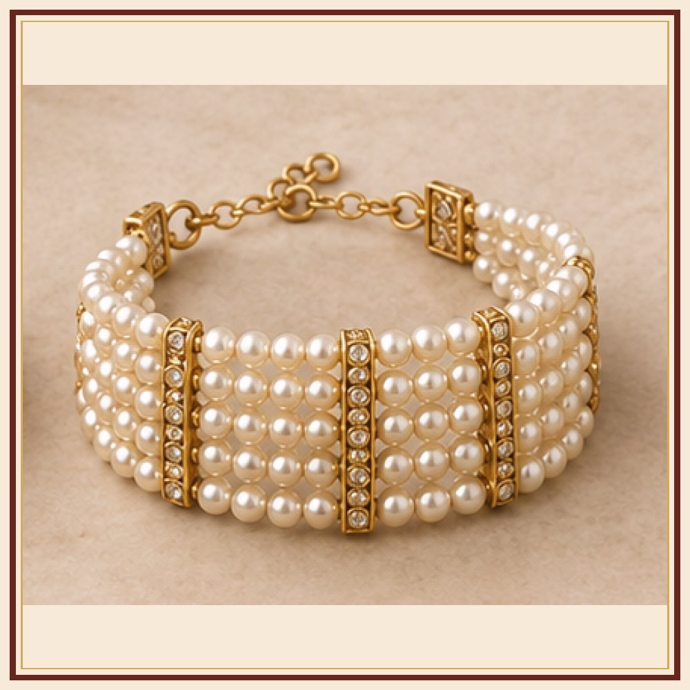 Jharokha Moti-Style Bracelet Heritage Edition