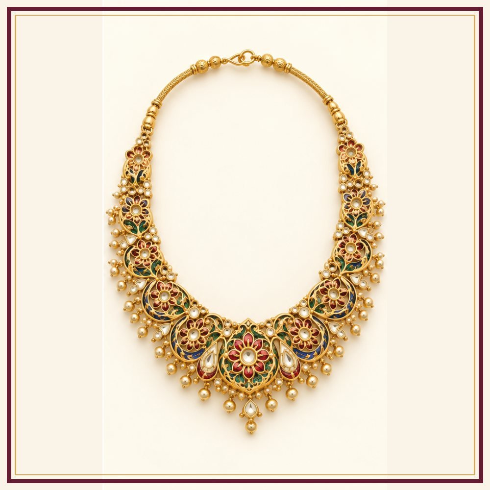 Jharokha Polki-Style Necklace Set