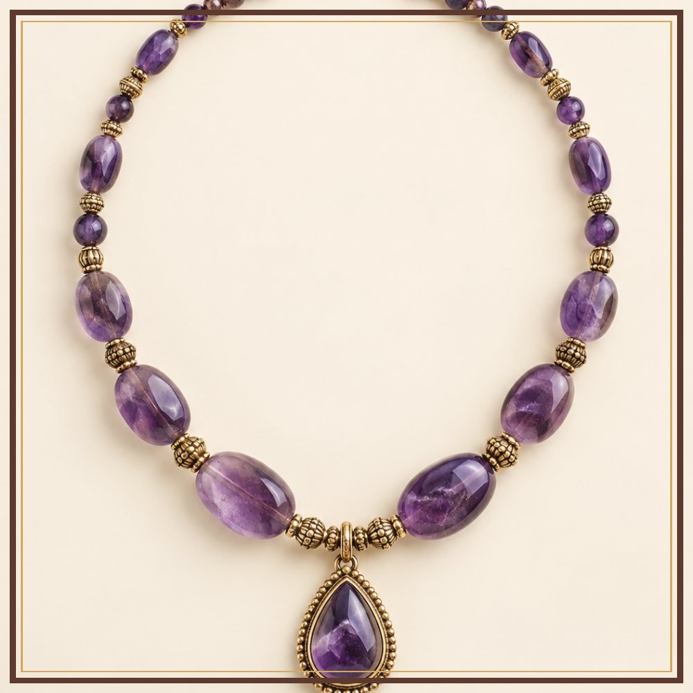 Jharokha Semi-Precious-Style Necklace Heritage Edition