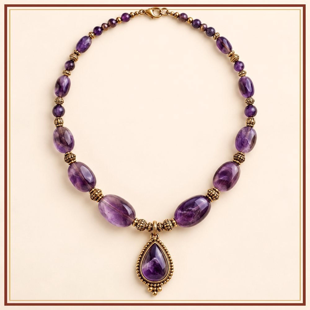 Jharokha Semi-Precious-Style Necklace Heritage Edition