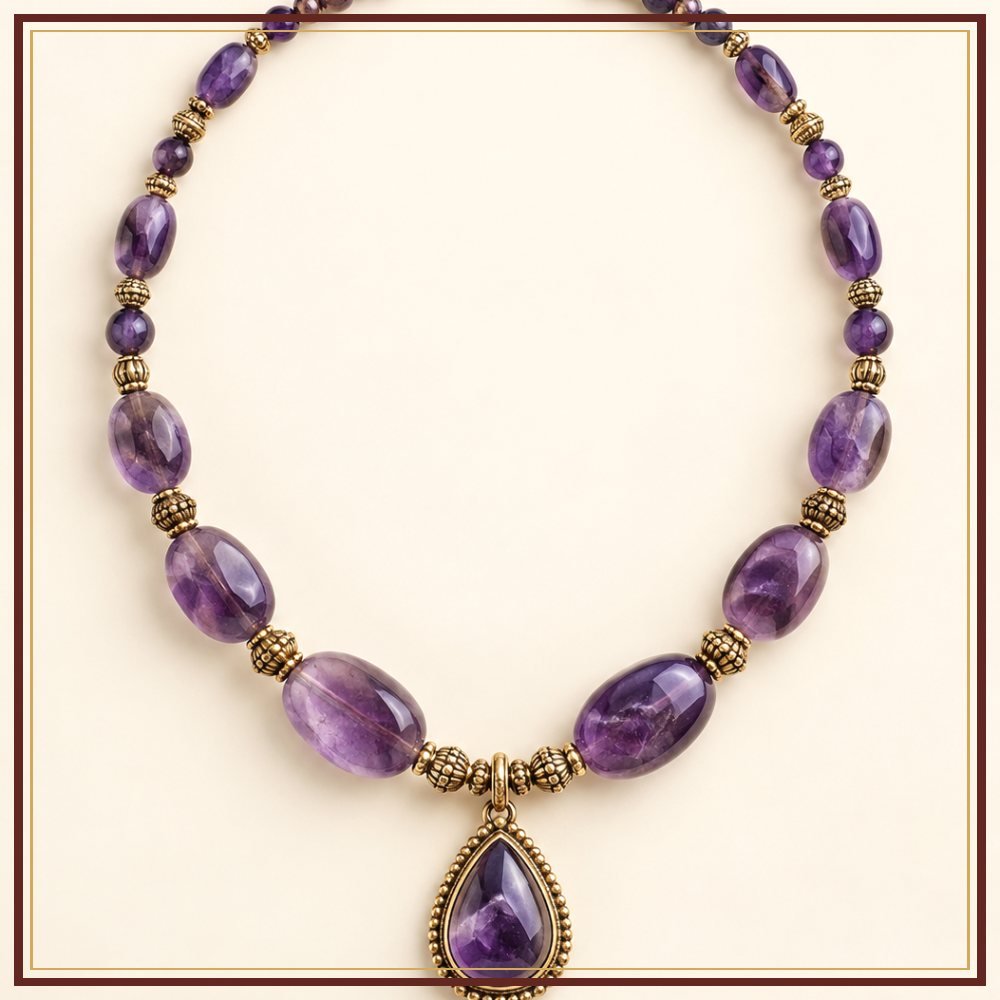 Jharokha Semi-Precious-Style Necklace Heritage Edition