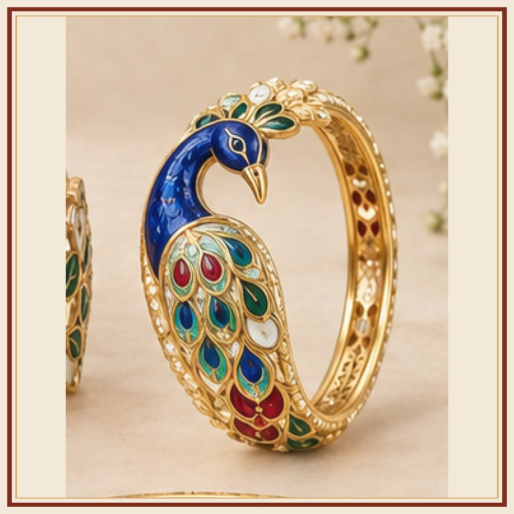 Kalpavriksha Meenakari Kada Heritage Edition