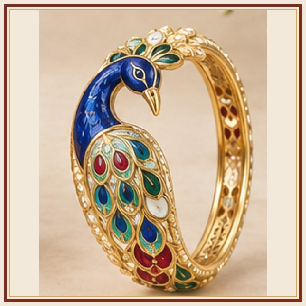 Kalpavriksha Meenakari Kada Heritage Edition