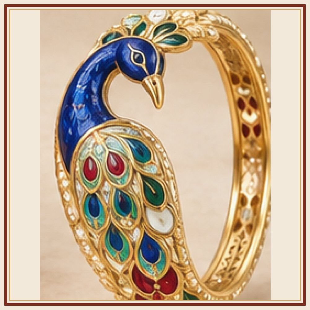 Kalpavriksha Meenakari Kada Heritage Edition