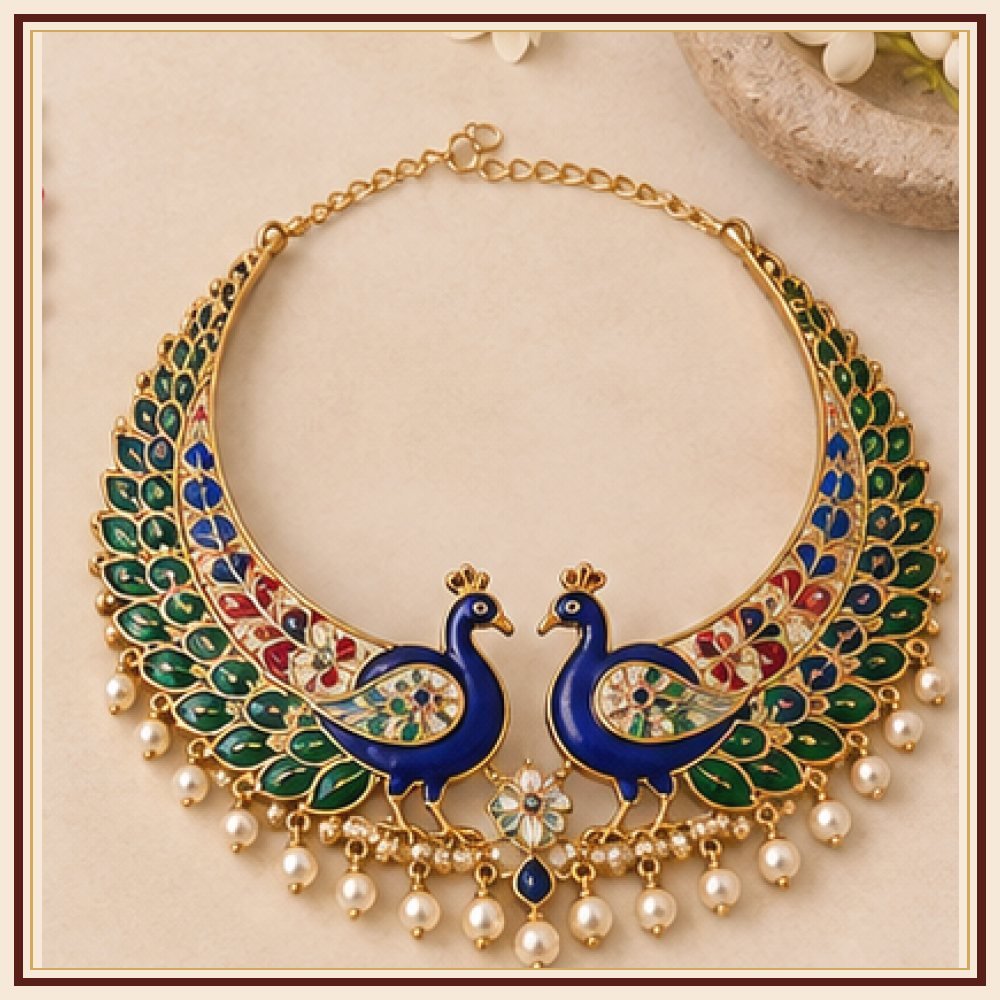 Kalpavriksha Meenakari Necklace Heritage Edition