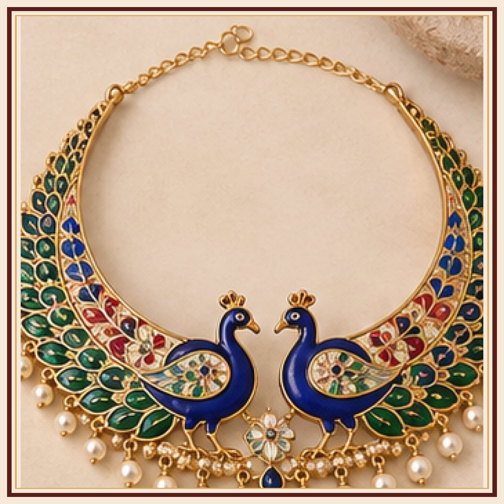 Kalpavriksha Meenakari Necklace Heritage Edition