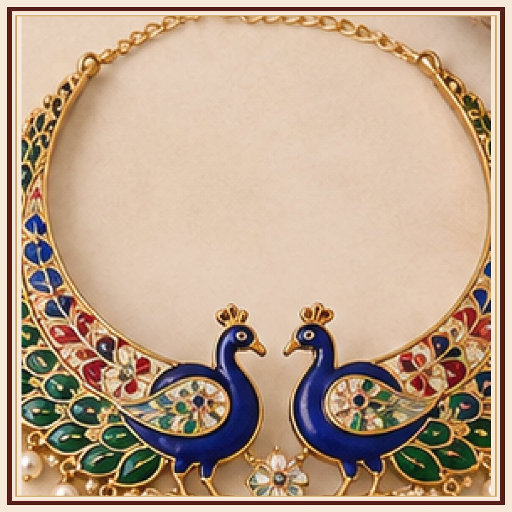 Kalpavriksha Meenakari Necklace Heritage Edition