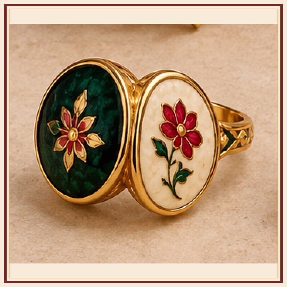 Kalpavriksha Meenakari Ring Heritage Edition