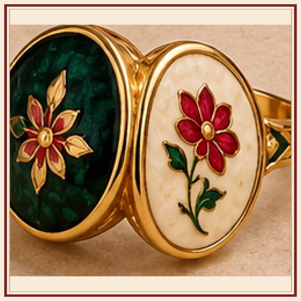 Kalpavriksha Meenakari Ring Heritage Edition