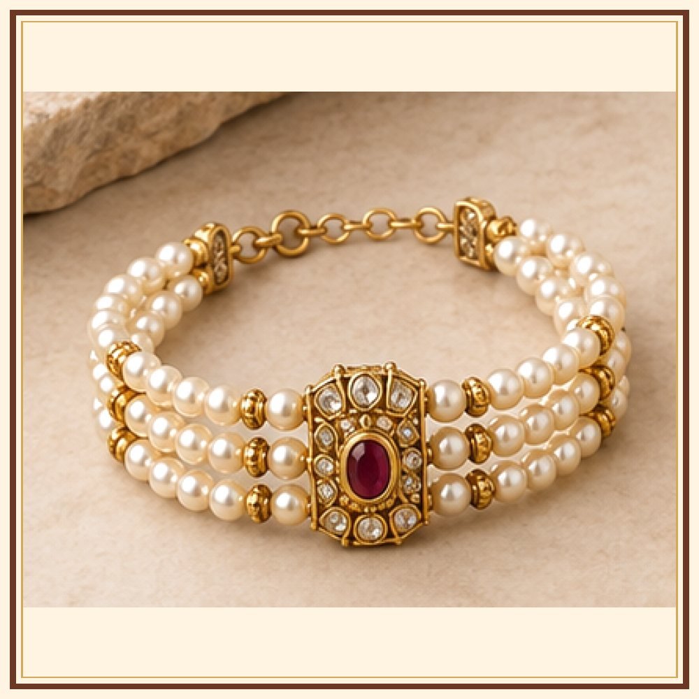 Kalpavriksha Moti-Style Bracelet Heritage Edition