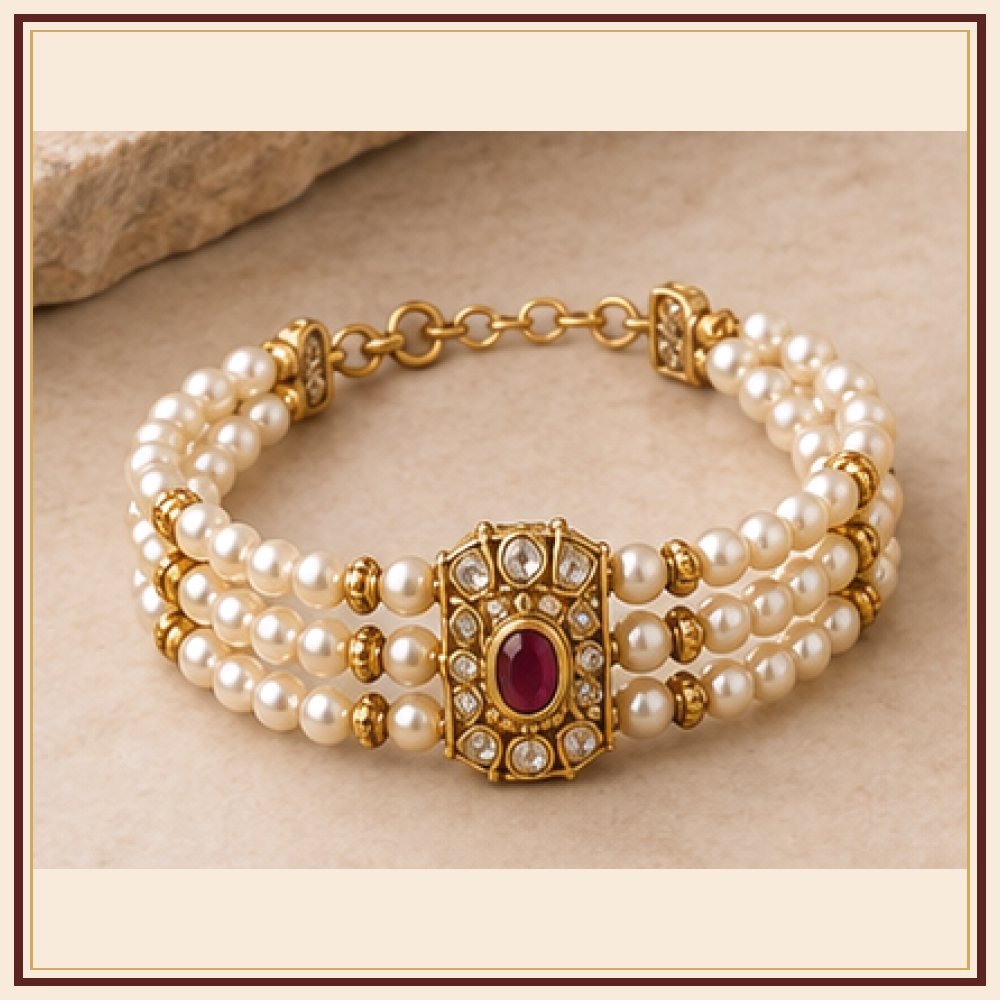 Kalpavriksha Moti-Style Bracelet Heritage Edition
