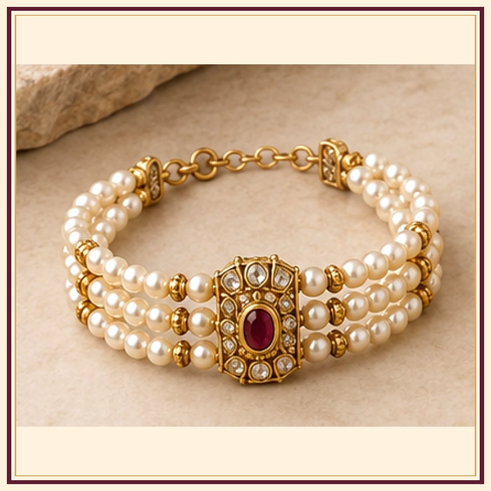 Kalpavriksha Moti-Style Bracelet Heritage Edition