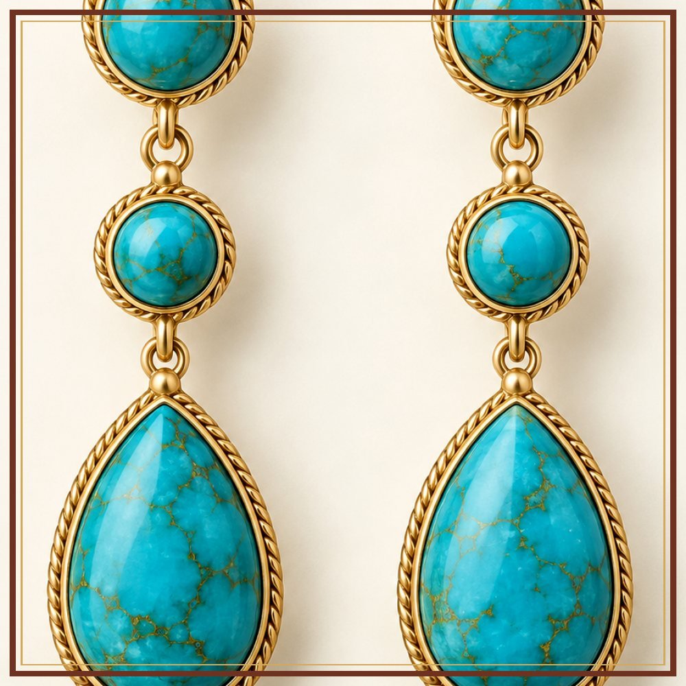 Kalpavriksha Semi-Precious-Style Earrings Heritage Edition