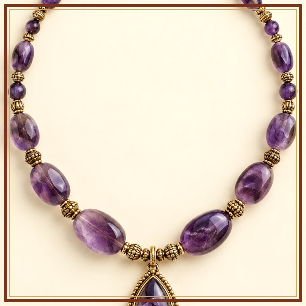 Kalpavriksha Semi-Precious-Style Necklace Heritage Edition