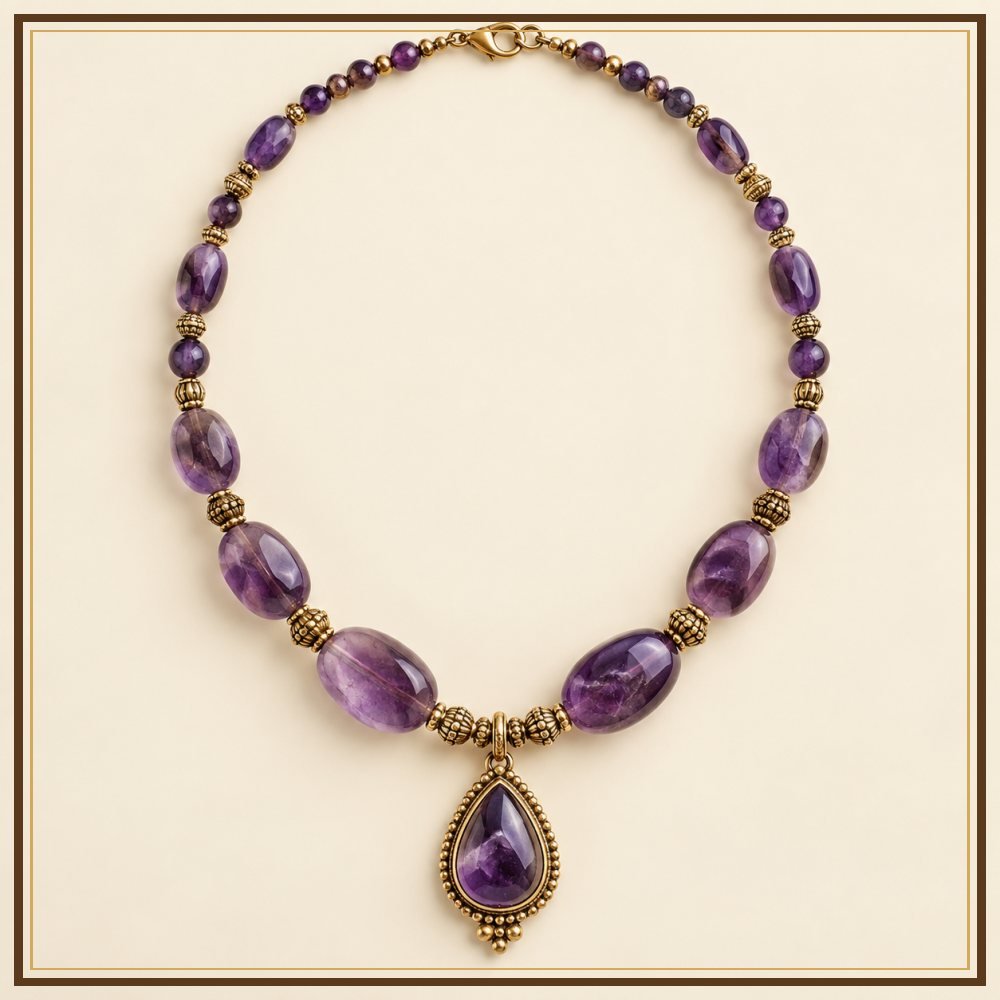 Kalpavriksha Semi-Precious-Style Necklace Heritage Edition