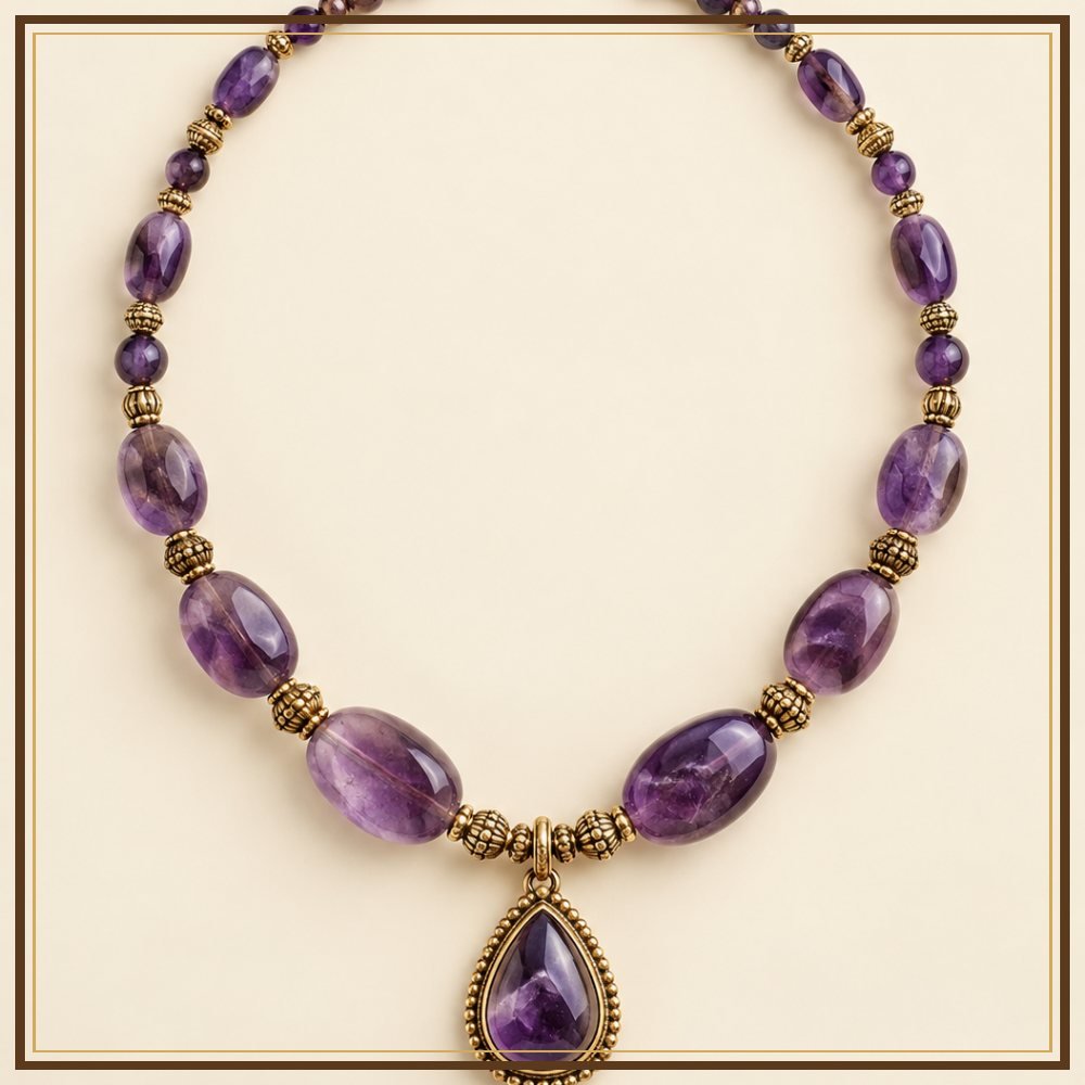 Kalpavriksha Semi-Precious-Style Necklace Heritage Edition