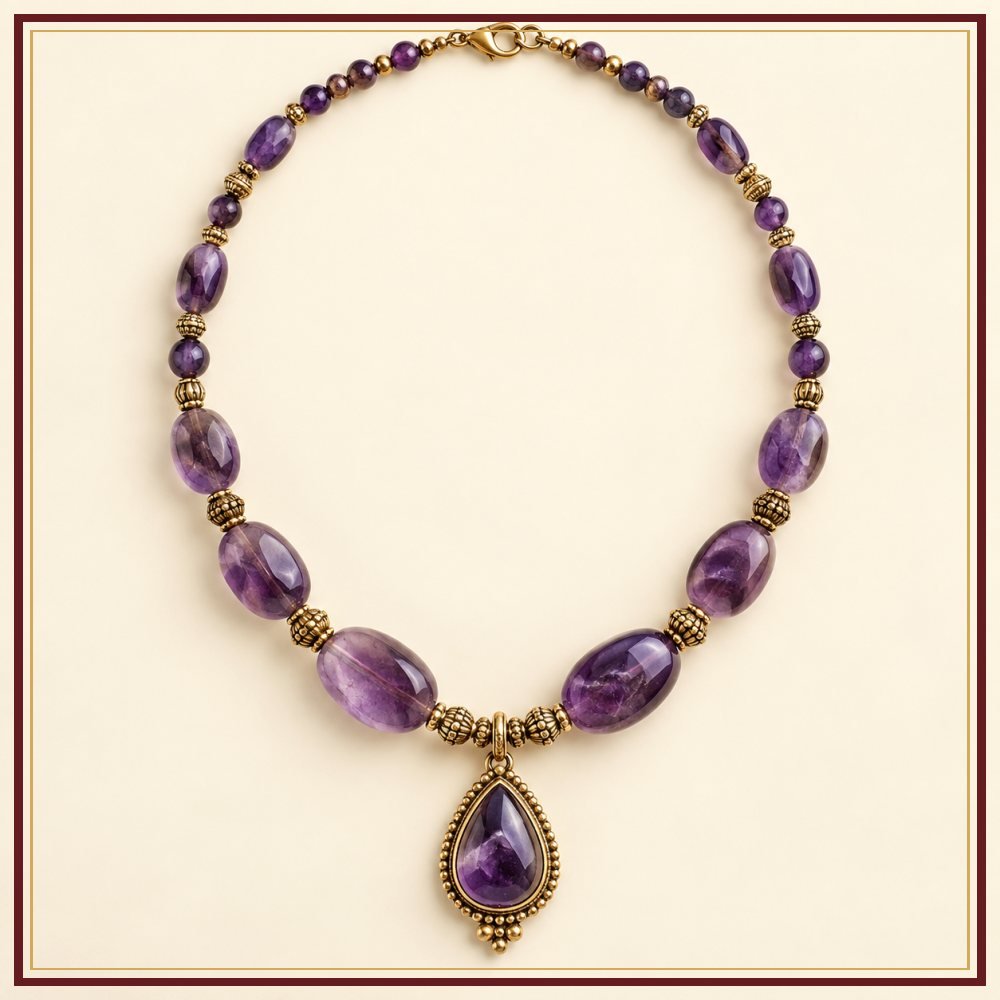 Kalpavriksha Semi-Precious-Style Necklace Heritage Edition