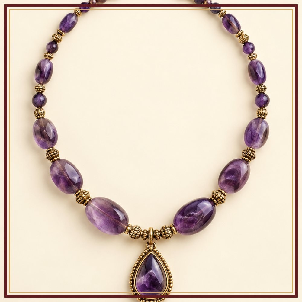 Kalpavriksha Semi-Precious-Style Necklace Heritage Edition