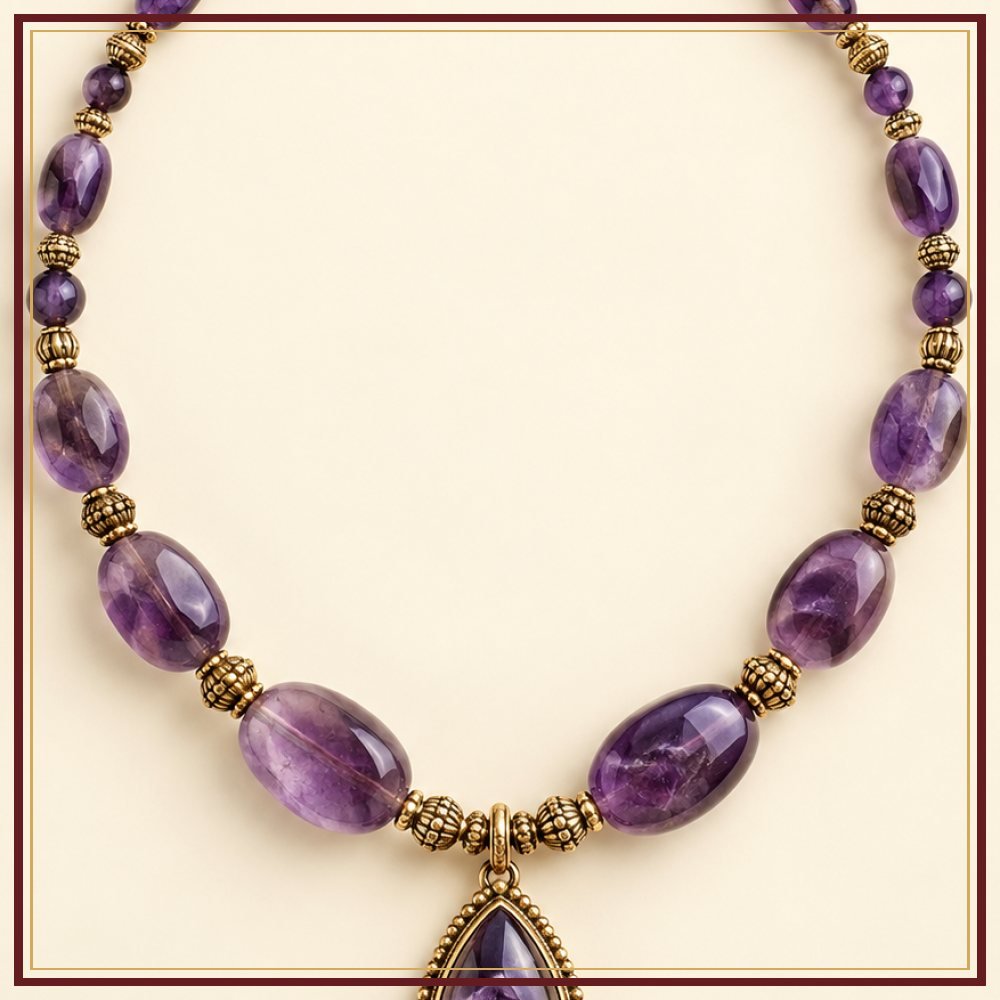 Kalpavriksha Semi-Precious-Style Necklace Heritage Edition