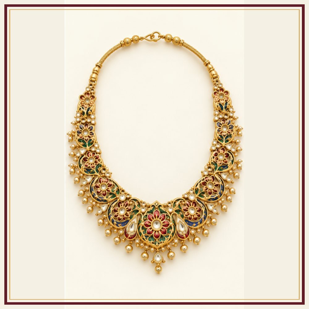 Kamal Polki-Style Necklace Set