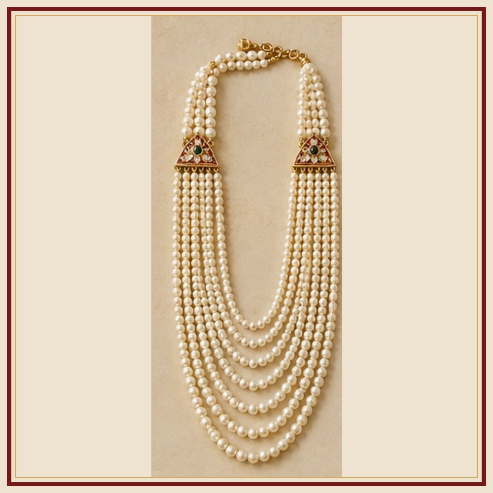 Kamal Rani Moti Pendant Mala