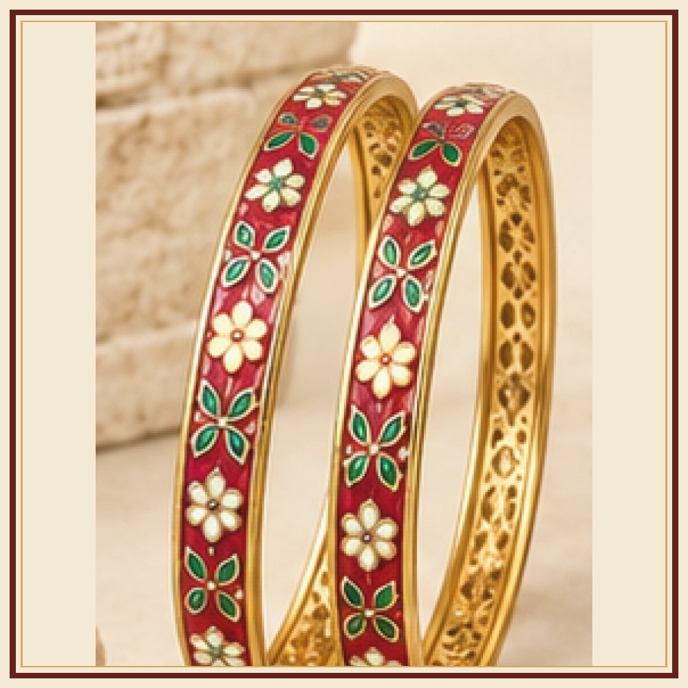 Kamal Sarovar Meenakari Kada Heritage Edition