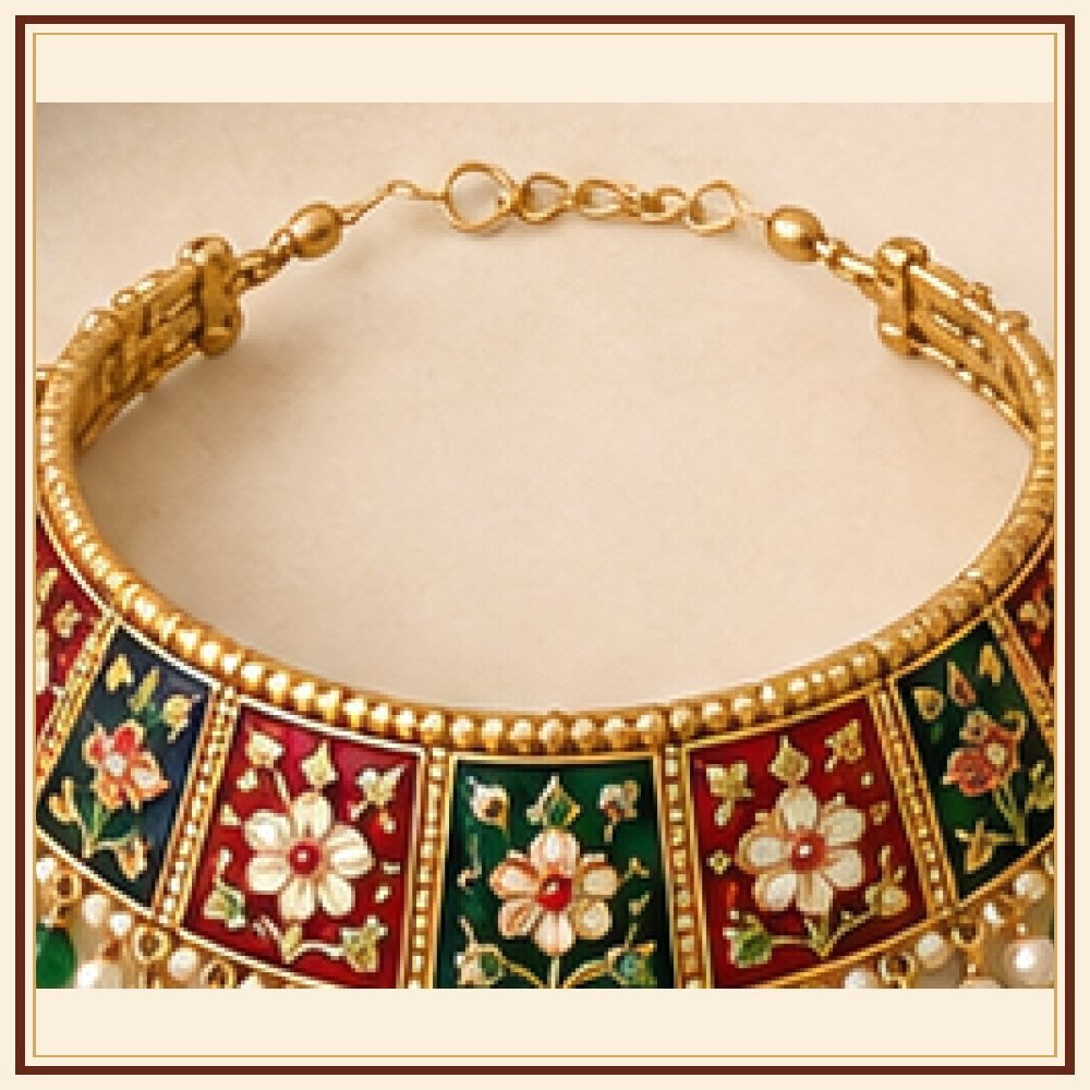Kamal Sarovar Meenakari Necklace Heritage Edition