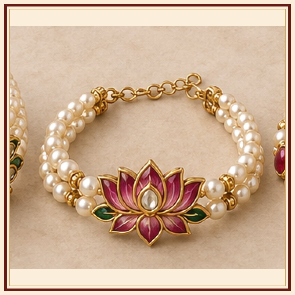 Kamal Sarovar Moti-Style Bracelet Heritage Edition